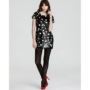 Juicy Couture Vintage Polka Doy Sheath Dress